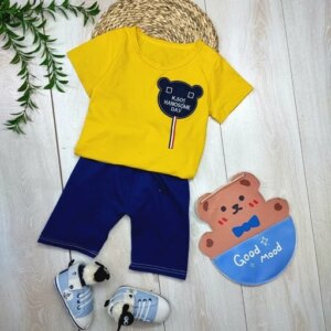 تیشرت شلوارک اسپرت مدل تدی آبنباتی برکت