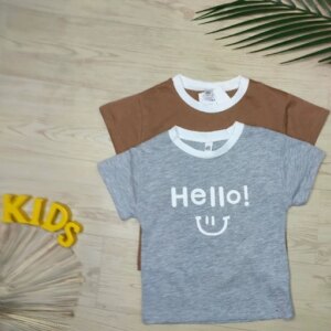 تیشرت پسرانه وارداتی درجه 1 مدل hello